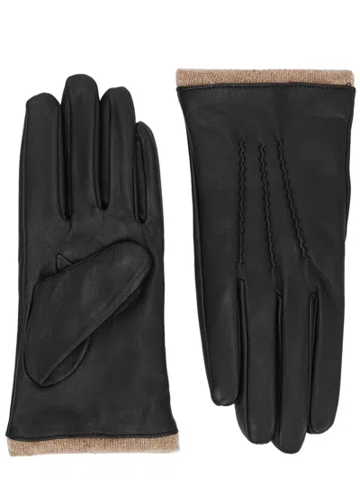 Dents Loraine Leather Gloves In Black