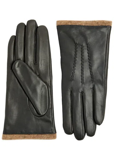 Dents Loraine Leather Gloves In Grey