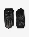 Dents Touch Leather Touchscreen Gloves In Black/charcoal