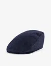 Dents Mens Navy Fernworthy Flat-crown Wool Cap In Navy