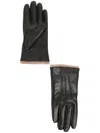 Dents Stitch-detail Wrist-length Gloves In Black