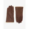 Dents Loraine Shearling-lined Gloves In Chestnut