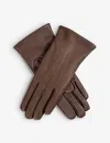 Dents Womens Mocca Maisie Cashmere-lined Leather Gloves