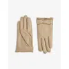 Dents Womens Putty Laurie Touchscreen Leather Gloves In Brown
