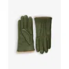 Dents Womens Sage Lorraine Leather Gloves In Sage
