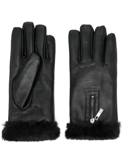 Dents Yasmin Leather Gloves In Schwarz