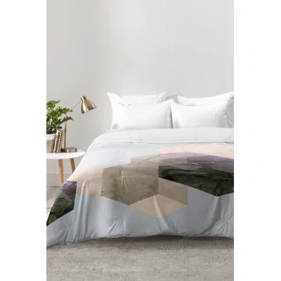 Deny Designs 2 Piece Comforter Set In Gray,cream