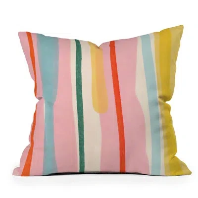 Deny Designs 83 Oranges Too Cool To Hang But Here I Am Throw Pillow