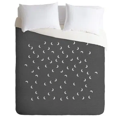 Deny Designs Abolina Study Iii Single Duvet Cover In Gray,white