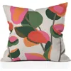 Deny Designs Abstract Eucalyptus Leaves Accent Pillow In Orange