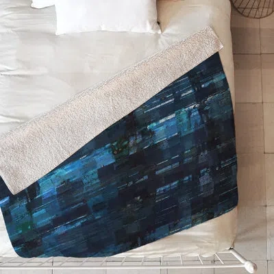 Deny Designs Agoraphobic View From City Window Blanket In Blue