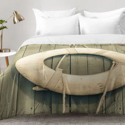 Deny Designs Ahoy Comforter Set In Green