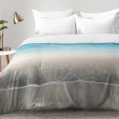 Deny Designs Aimee St Hill Bequia Comforter Set In Gray,blue,white