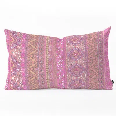 Deny Designs Aimee St Hill Farah Soft Blush Oblong Lumbar Pillow In Pink
