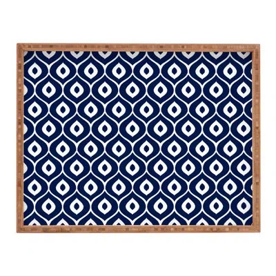 Deny Designs Aimee St Hill Leela Ottoman/coffee Table Tray In Blue