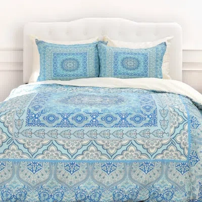 Deny Designs Aimee St Hill Squared Duvet Cover Set In Blue