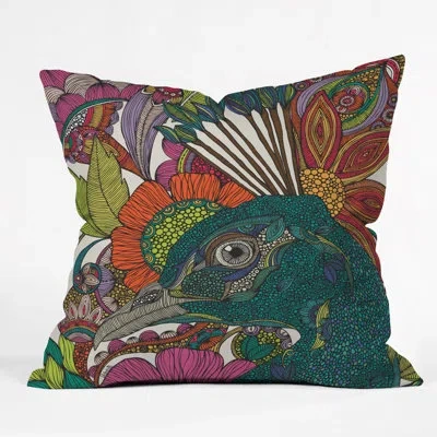 Deny Designs Alexis And The Flowers Floral Throw Pillow