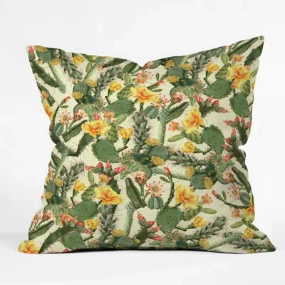 Deny Designs Ali Gulec Cactus Garden Throw Pillow