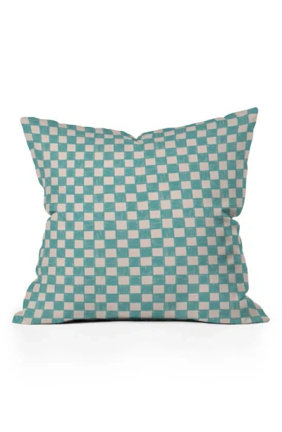 Deny Designs Alice Check Accent Pillow In Blue