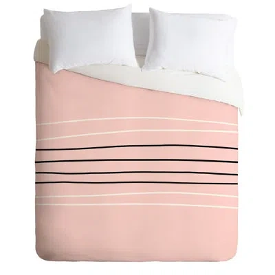 Deny Designs Allyson Johnson Duvet Cover Set In Pink,white