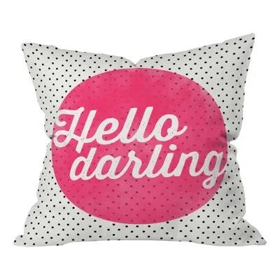 Deny Designs Allyson Johnson Hello Darling Dots Throw Pillow