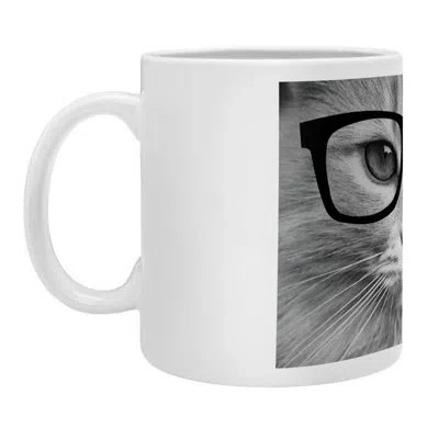 Deny Designs Allyson Johnson Hippest Cat Ceramic Mug