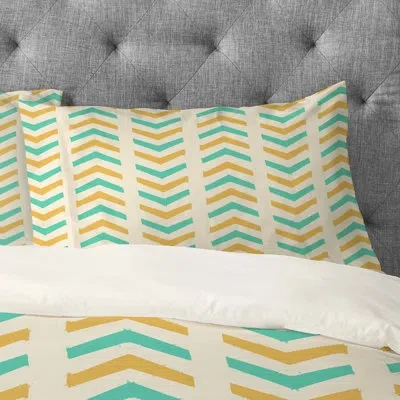 Deny Designs Allyson Johnson Pillowcase In Yellow;pink