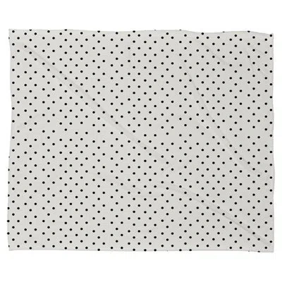 Deny Designs Allyson Johnson Polka Dots Throw Blanket In Black;white