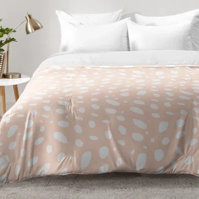 Deny Designs Allyson Johnson Spotted Comforter Set In Pink