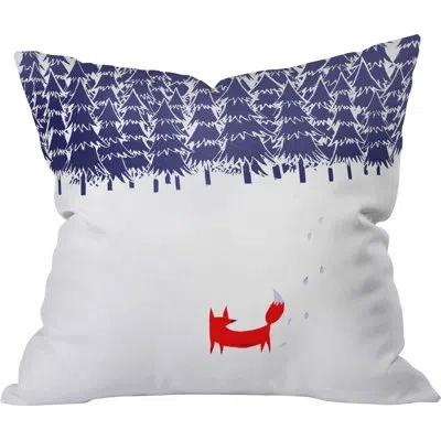 Deny Designs Alone In The Forest Throw Pillow