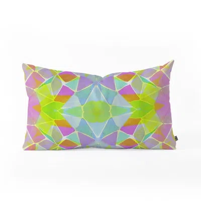Deny Designs Amy Sia Chroma Lime Indoor/outdoor Lumbar Pillow