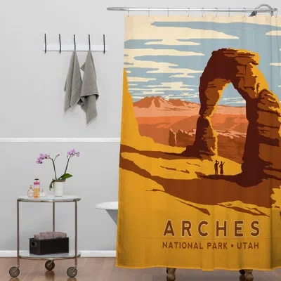Deny Designs Anderson Design Group Arches Single Shower Curtain