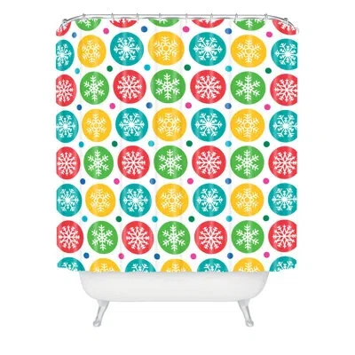 Deny Designs Andi Bird Sierra Snowflakes Single Shower Curtain