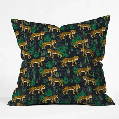 Deny Designs Andrea Lauren Safari Tigers Indoor/outdoor Throw Pillow