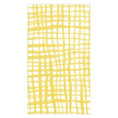 Deny Designs Angela Minca Yellow Gingham Doodle Tablecloth