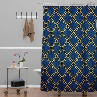 Deny Designs Arcturus Quatrefoil Single Shower Curtain