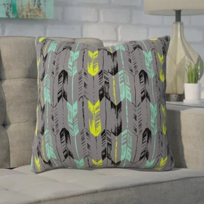 Deny Designs Arrow Line Spearmint Throw Pillow
