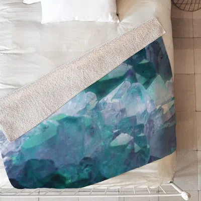 Deny Designs Artic Gem Blanket In Blue