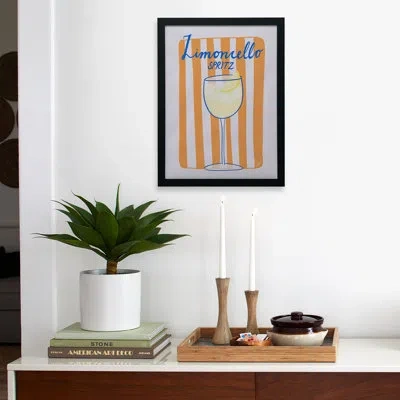 Deny Designs Athenesatelier Limoncello Spritz Framed Poster