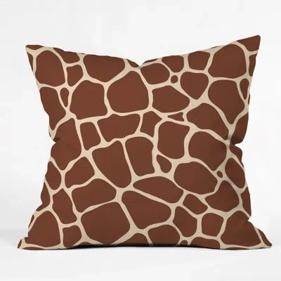 Deny Designs Avenie Giraffe Outdoor Square Pillow Cover & Insert
