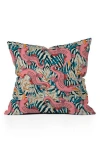 Deny Designs Bazaar Cosmica Gator Throw Pillow In Pink