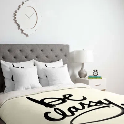 Deny Designs Be Classy Duvet Cover Set In Lightweight