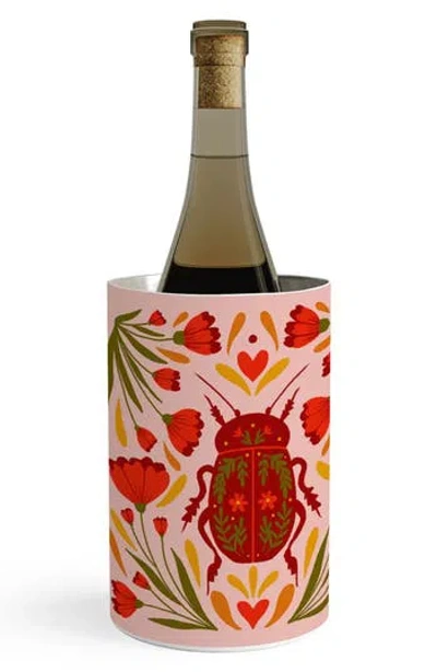Deny Designs Beetle With Flowers Wine Chiller Canister