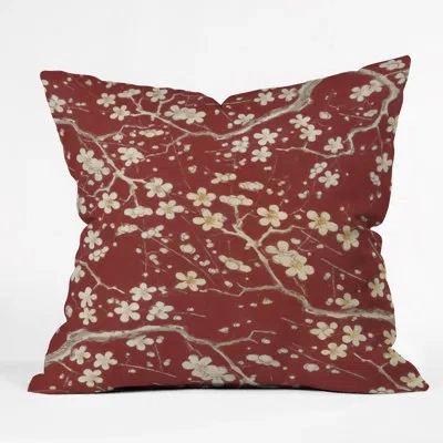 Deny Designs Belle13 Sakura Cherry Blossoms Indoor/outdoor Throw Pillow