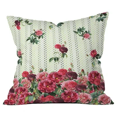 Deny Designs Bellevintage Rose Outdoor Throw Pillow