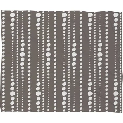 Deny Designs Bestrewn Stone Blanket In Brown