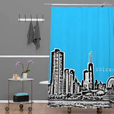 Deny Designs Bird Ave Chicago Single Shower Curtain