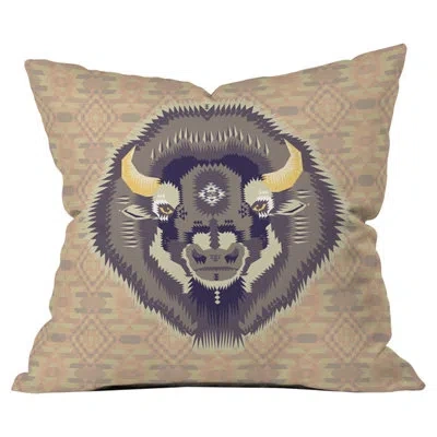 Deny Designs Bison Outdoor Throw Pillow