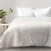 Deny Designs Blush Marble Comforter Set In Pink,off-white