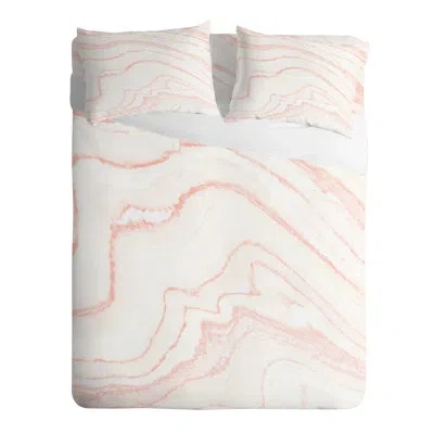 Deny Designs Blush Marble Pillowcase In Pink